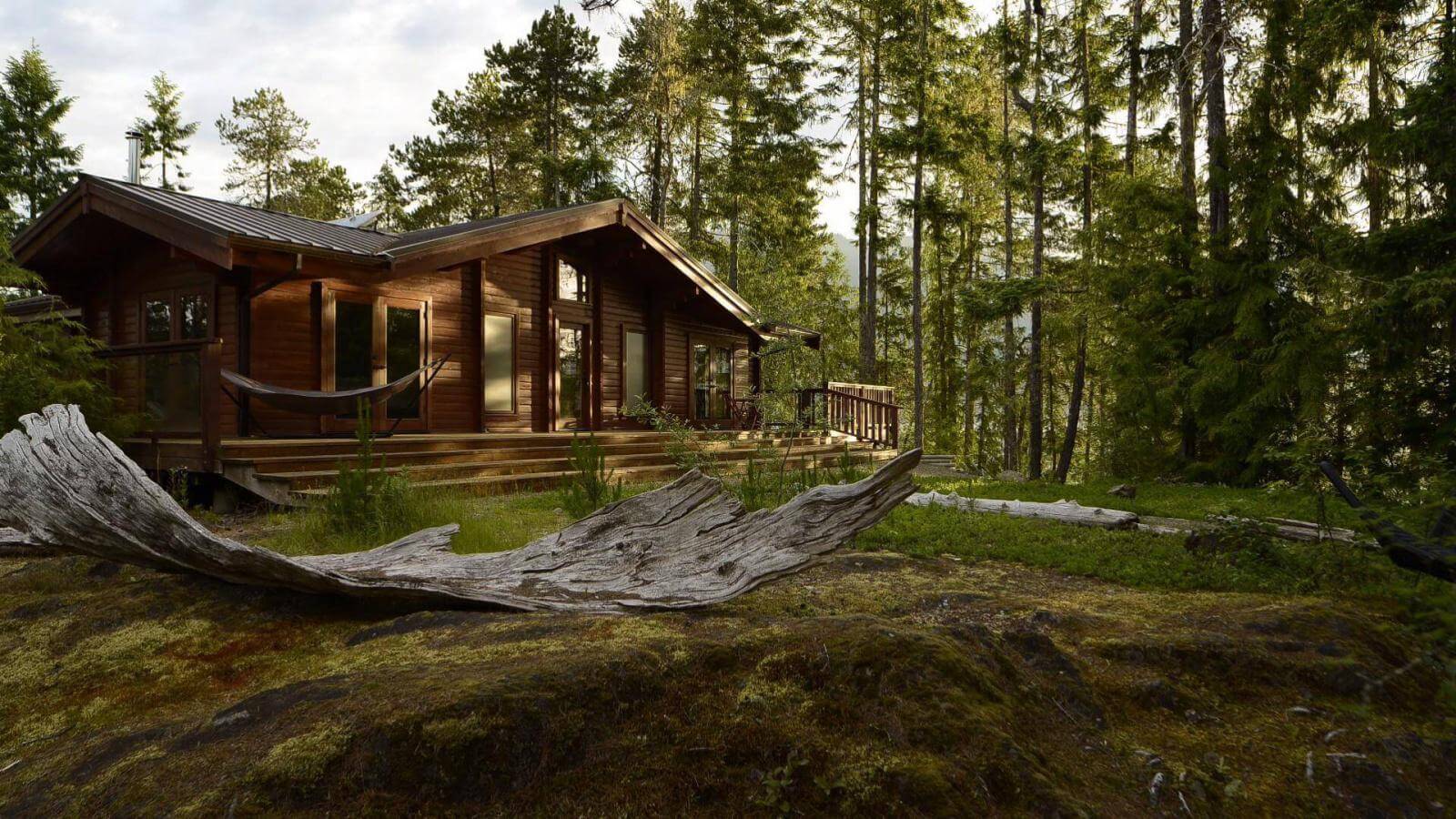 log cabin home kits show low