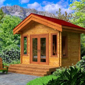 ALGONQUIN accessory building - Small Western Red Cedar log cottage.